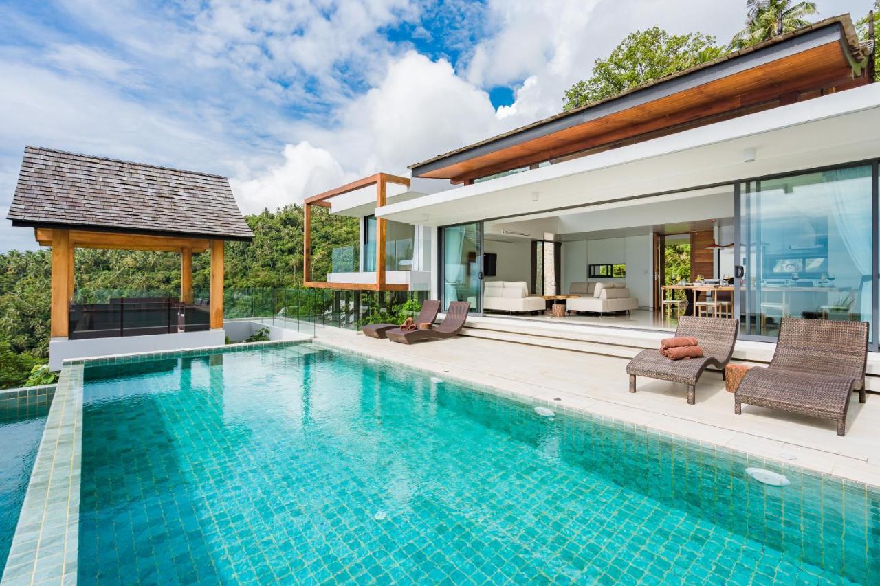 Samui Relax Airfreshing Privacy Modern Luxury Seaview Natural Rainforest Infinity Pool Villa With 3 Beds Suits With Housekeeper Самуи Экстерьер фото