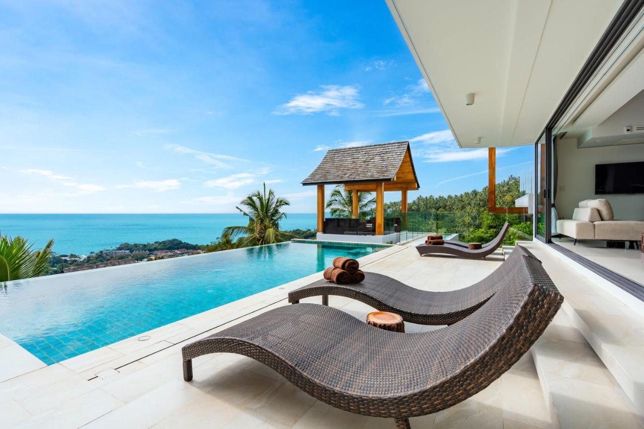 Samui Relax Airfreshing Privacy Modern Luxury Seaview Natural Rainforest Infinity Pool Villa With 3 Beds Suits With Housekeeper Самуи Экстерьер фото